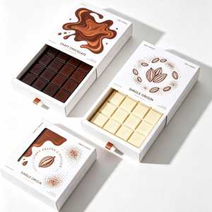 FX Luxury <b>White</b> <b>Cardboard</b> Eco-Friendly Recyclable Chocolate <b>Box</b> Clear Window Magnetic Closure Custom Logo Folding Gift Packaging - Product Image 2