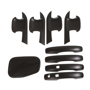 อุปกรณ์ตกแต่งภายนอกรถยนต์ WZXD ฝาครอบมือจับ ฝาครอบช่องใส่ของ ฝาครอบสีดำด้าน สำหรับปี 2022 - Product Image 1