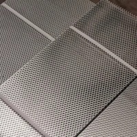 Maille métallique perforée en acier inoxydable - Trous ronds pour protections de machines et équipements - Dimensions personnalisées