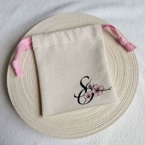 Manufacturer 100% Organic Cotton Natural <b>Pouch</b> Small Cotton Muslin <b>Drawstring</b> Bag Canvas Material <b>Pouch</b> With Herringbone - Product Image 1