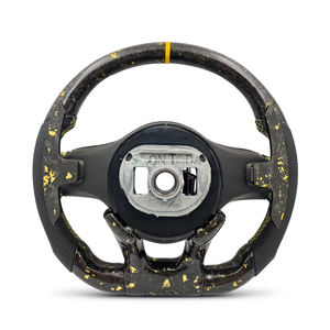 Volante LED de Fibra de Carbono Forjado en Oro para Mercedes-Benz W176 E63 CLA45 W221 AMG W177 W212 W222 W166 <span class=keywords><strong>W213</strong></span> W205 W167 C43 - Product Image 1