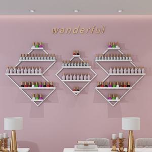 Exhibidor de Esmalte de Uñas de Pared Dorado Comercial para Tienda Zxm, Organizador de Esmalte de Uñas de Metal para Pared - Product Image 2