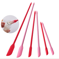 Maquillage Cosmétique Double Têtes Spatule En Silicone Mélange Échantillonnage DIY Sculpture Pot Mince Jus Bouteille Grattoir Longue crème Pour Le Visage