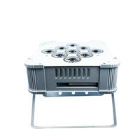 MAKY MQ-G117-luz led para dj, ktv, discoteca y espectáculo, 9x18w, 6 en 1, inalámbrica, dmx, rgbwa, uv