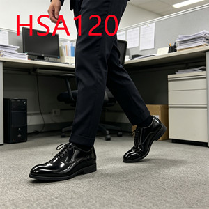 ZYF, <span class=keywords><strong>Zapatos</strong></span> <span class=keywords><strong>de</strong></span> Cuero para Hombre con Diseño <span class=keywords><strong>de</strong></span> Doble Articulación para Personal Gubernamental, <span class=keywords><strong>Zapatos</strong></span> <span class=keywords><strong>de</strong></span> Uniforme Hua Singh con Punta Redonda <span class=keywords><strong>de</strong></span> Cuero Patentado, HSA029 - Product Image 5