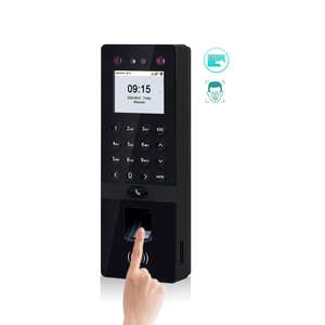 Sonnette sans fil et interphone, terminal de pointage des heures avec reconnaissance faciale/empreintes digitales/carte RFID, avec TCP/IP et dispositif de contrôle d'accès - Product Image 2