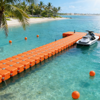 Ponton flottant modulaire en plastique HDPE durable pour bateau