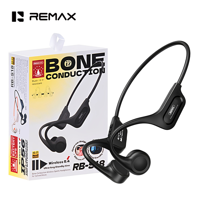 Remax IPX6 Waterproof Bone Conduction Headphones Bluetooth 5.4 Wireless Sport Headphone Suitable for Running Cycling Outdoor