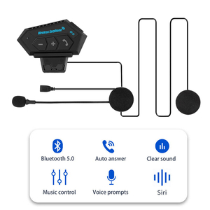 <span class=keywords><strong>Cascos</strong></span> de moto auriculares manos libres altavoz auriculares con micrófono contestar <span class=keywords><strong>cascos</strong></span> de motocicleta auriculares inalámbricos Bluetooth - Product Image 2