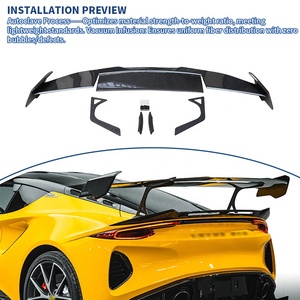 Precio de fábrica Mono estilo fibra de carbono seca ala trasera alta para Lotus Emira alerón trasero accesorios de coche piezas de automóvil - Product Image 1
