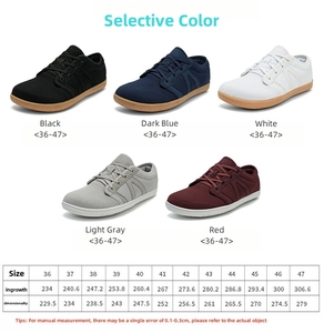 Nuove Scarpe Minimaliste Casual con Suola Piatta in Gomma da 3mm, Punta Larga e Design Fly Knit - Product Image 3