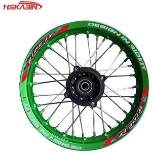 Rueda Trasera para Motocicleta Todoterreno de 1.85x12 Pulgadas, Negra, con Calcomanías, Disco de Freno de Aleación de Aluminio, Accesorios para ATV, Índice de Carga 55 - Product Image 6