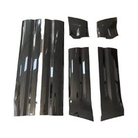Kit de panneau de porte noir brillant de haute qualité adapté aux accessoires de Protection du corps extérieur Defender L663 90 110 2020-2024