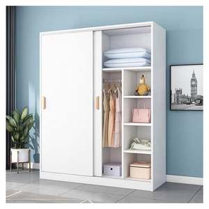 Armoire de rangement moderne avec porte coulissante en MDF, design d'armoire de chambre à coucher, meubles de chambre à coucher - Product Image 1