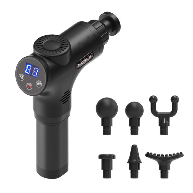 Ekang PL-652 6 Speed Deep Tissue Fascial Gun Relax Muscle Sport Machine Body Massager Vibration Percussion Muscle Massage Gun