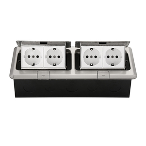 Prise de courant encastrée multifonctionnelle en acier inoxydable gris foncé 16A/250V pour la France, le <span class=keywords><strong>Maroc</strong></span> et le Cameroun - Product Image 4