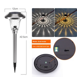 Iluminación de Caminos con Energía Solar, Lámparas de Suelo de Acero Inoxidable, Luces LED de Jardín para Caminos Exteriores - Product Image 5
