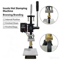 Petite machine manuelle de marquage de semelles de chaussures pour le bricolage, gaufrage de logos personnalisés sur les portefeuilles, les ceintures, les sacs