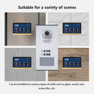 <span class=keywords><strong>Interphone</strong></span> vidéo <span class=keywords><strong>sans</strong></span> <span class=keywords><strong>fil</strong></span> à <span class=keywords><strong>2</strong></span> boutons avec contrôle biométrique et protection anti-effraction pour les espaces de coworking - Product Image 4