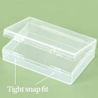 Boîte de rangement pour cartes à jouer WEISHENG, personnalisée, en plastique transparent à charnières, boîte de rangement pour jeu de cartes, emballage rectangulaire, boîte de rangement pour cartes de poker