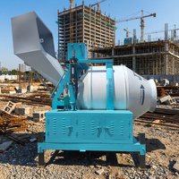 Bétonnière hydraulique automatique à tambour inclinable - Bétonnière mobile diesel portable de 750 L - Prix direct usine chinoise