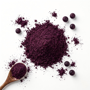 Poudre de baies d'açaï biologique, poudre de fruits lyophilisés naturels, qualité alimentaire en vrac OEM pour boissons santé et compléments alimentaires - Product Image 1