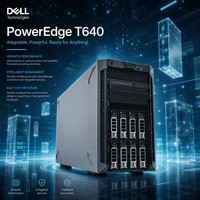 Serveur Tour PowerEdge T640 fiable avec processeur Xeon Scalable double socket pour station de travail GPU de rendu performante – En stock