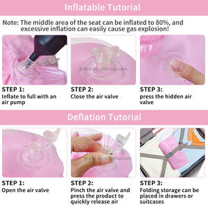 Chaise flottante gonflable avec porte-gobelet et dossier flottant pour piscine lac - Product Image 5