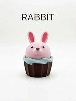 Porte-clés anti-stress imprimé en 3D en forme de cupcake du zodiaque chinois, avec fonction de clic, pour cadeaux promotionnels, pendentif décoratif pour sac à dos
