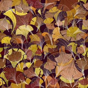 Sofia Franciosini Set di 2 Sottopentole in Tessuto Fatti a Mano a Forma di Foglia, Design Moderno, Tappetini Decorativi Autunnali - Product Image 1