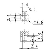 Bouton de commutation Tactile à capuchon rond SC-501 Tact 6x6mm