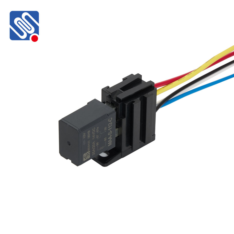 Meishuo MAA Violet Car Relay New DC12V/24V 35A 4PIN/5pin for Modified Vehicles