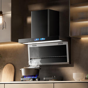 Campana Extractora de Cocina en Forma de <span class=keywords><strong>Z</strong></span> de 700/800/900 mm, Campana de Cocina Silenciosa con Chimenea para Utensilios de Cocina - Product Image 2