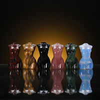 Sculpture de Torse Féminin en Cristal Naturel, Améthyste, Quartz Rose, Pierre Brute, Spécimen Minéral, Décoration d'Intérieur, PowerCrystal