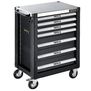 Yato Seven <b>Drawer</b> <b>Tool</b> Cart 33x15x85cm Metal Garage Storage Cart With Brakes - Product Image 1