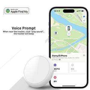 Localizador GPS Inteligente Certificado por MFi, Rastreador de Mascotas Antipérdida, Mini Buscador de Llaves para Cartera, Bolso, Tarjeta, Funciona con <span class=keywords><strong>Apple</strong></span> Find My Device - Product Image 4
