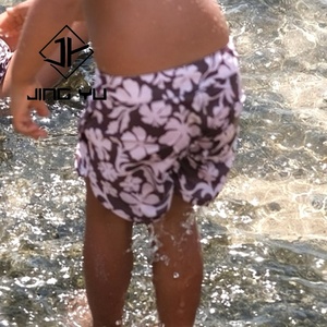 Traje de Baño Infantil con Cordón y Estampado Playero, Fabricante OEM, Shorts de Baño Infantiles de Nailon Personalizados de Alta Calidad - Product Image 3