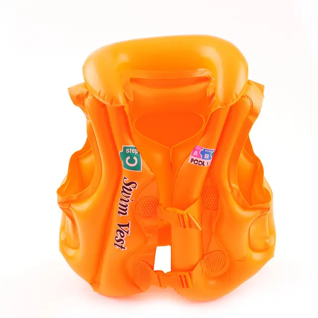 3-10 Tuổi Inflatable Cuộc Sống Vest Bé Bơi Áo Phao Nổi PVC Nổi Kid Tìm Hiểu Để Bơi Thuyền An Toàn Cứu Hộ Vest