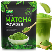Lenm 100g Poudre de thé vert Matcha Premium Première Récolte Sans gluten Végétalien Extrait végétal en poudre pour Lattes Smoothies & Pâtisseries