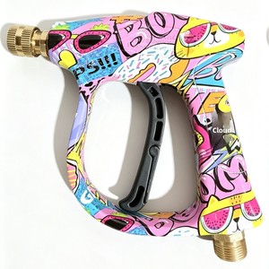 Pistola <span class=keywords><strong>de</strong></span> Agua <span class=keywords><strong>de</strong></span> Alta Presión para <span class=keywords><strong>Lavado</strong></span> <span class=keywords><strong>y</strong></span> Cuidado <span class=keywords><strong>de</strong></span> Autos, <span class=keywords><strong>de</strong></span> Aleación <span class=keywords><strong>de</strong></span> Aluminio <span class=keywords><strong>y</strong></span> Plástico, con 5 Boquillas <span class=keywords><strong>de</strong></span> Colores, Patrones <span class=keywords><strong>de</strong></span> Cono <span class=keywords><strong>y</strong></span> Abanico, Nueva Edición Limitada Pintada - Product Image 5