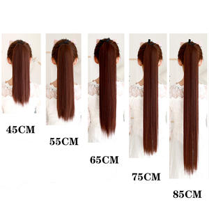 ต่อผมหางม้าตรงคุณภาพสูง ยาว 80 ซม. ติดง่าย สำหรับผู้หญิง วัสดุเส้นใยทนความร้อนสูง - Product Image 3