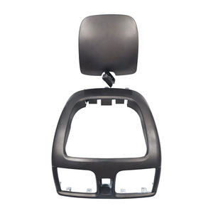 Marco de la caja de almacenamiento de la consola central con ventilación de aire para Nissan N16 Tiida 2001-2012, juego de 3 piezas, gris plateado, kit de panel de salpicadero de ABS - Product Image 2