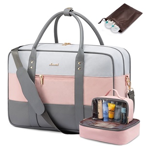 LOVEVOOK 2024 acolchado de mano durante la noche con neceser, bolsa con compartimento para ordenador portátil, equipaje de viaje grande Weekender, bolsas de gimnasio de lona - Product Image 1