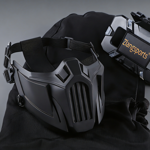 قناع تكتيكي نصفي للوجه قابل للتعديل لحماية الفم، معدات أمان للرياضات القتالية - Product Image 1