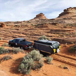 New Family Off-Road Travel Trailer Electric Brake <strong>Caravan</strong> With Independent Suspension Slide-Out Expanding Living Room - Product Image 5