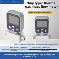 Débitmètre numérique intelligent micro-thermique en acier inoxydable pour gaz et liquides (air comprimé, oxygène, hydrogène, hélium, propane)