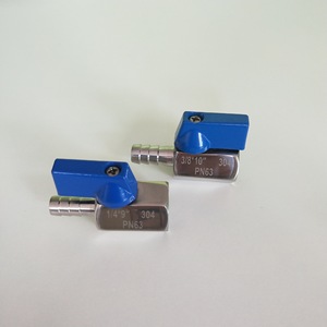 วาล์วบอลขนาดเล็ก 1/4 นิ้ว สแตนเลส 304 แบบเชื่อมต่อสองทาง สำหรับอุตสาหกรรมน้ำและอาหาร PN63 - Product Image 1