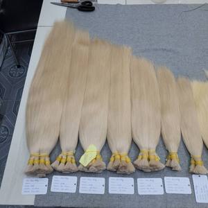 Venta al por mayor cutícula alineada vietnamita pelo crudo onda natural color recto extensión de cabello humano virgen a granel - Product Image 1