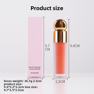 Blush Liquido Vegano ad Alta Pigmentazione, Lunga Durata, Impermeabile, Finitura Vellutata, Minerale, Cruelty Free - Product Image 4