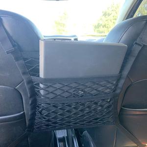Organisateur de <span class=keywords><strong>voiture</strong></span> portable avec filet de rangement en maille et poches, barrière pour <span class=keywords><strong>chien</strong></span> entre les sièges des voitures - Product Image 5